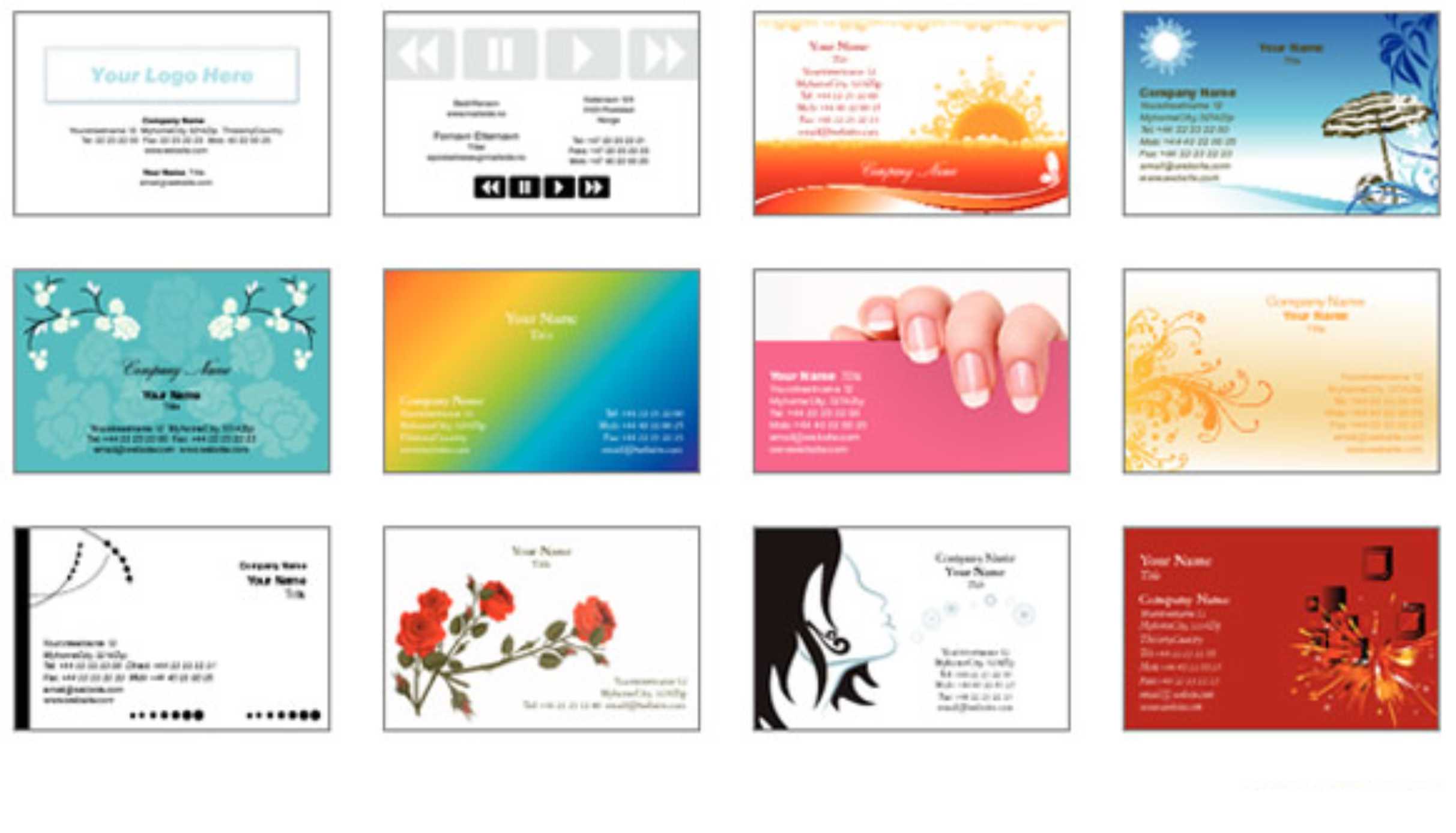online business card maker free print